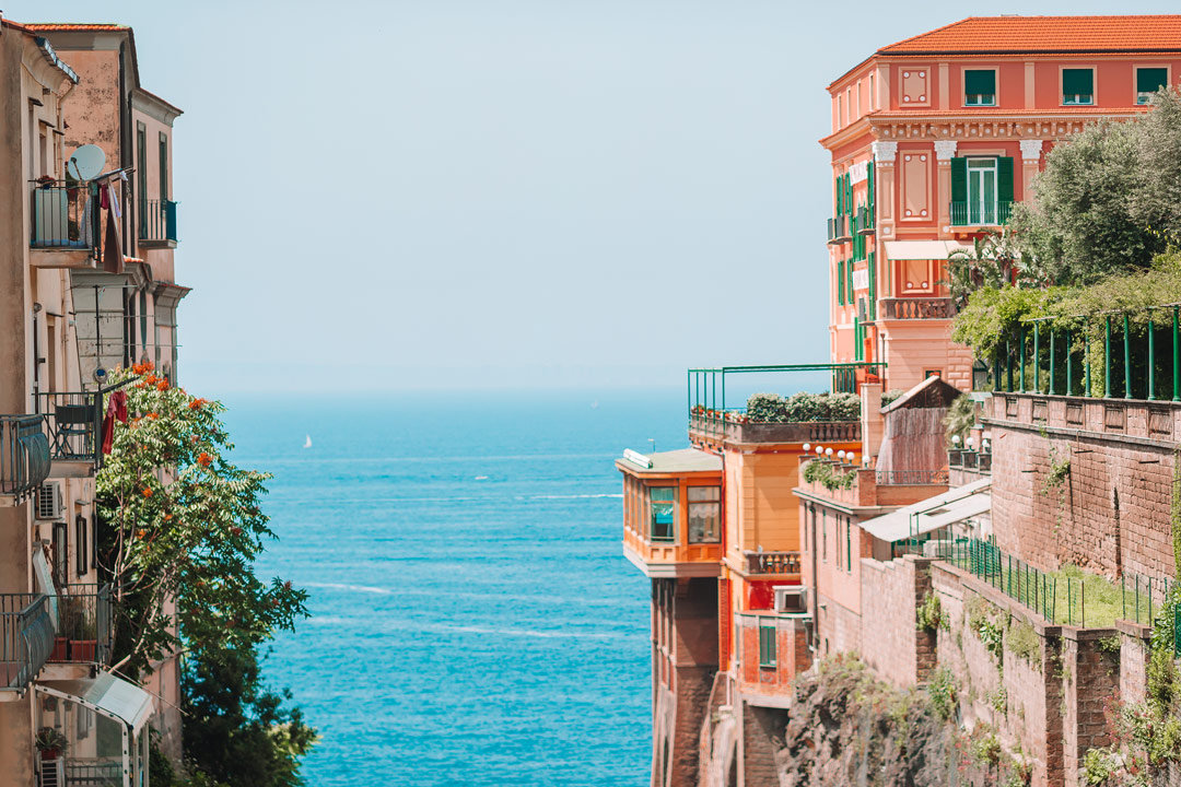 View of the street in Sorrento, Italy. Photo by Shutterstock